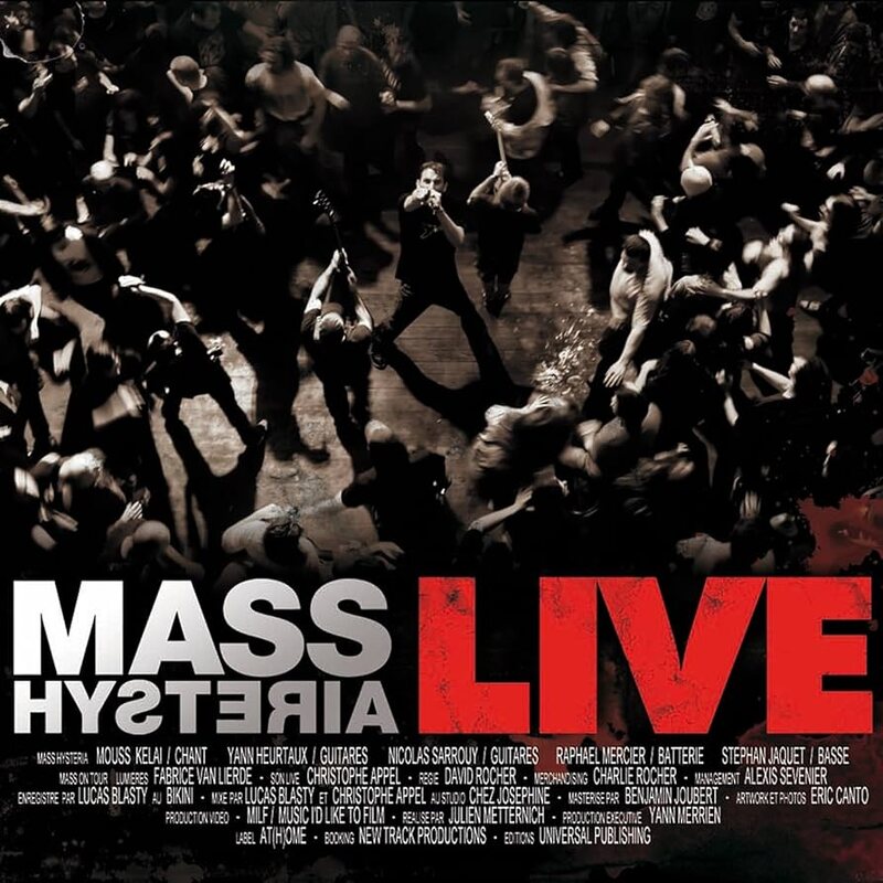 Pochette de l'album live Mass Hysteria Live